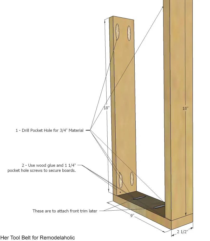 Build a farmhouse style coat rack with a secret compartment to hide small items.
