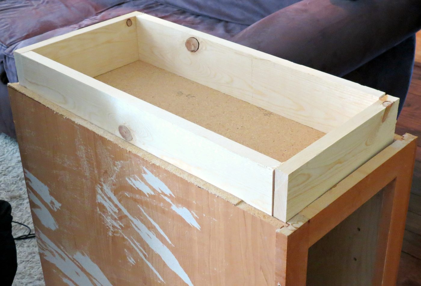 replace and rebuild cabinet kickspace, Home Is Where My Heart Is featured on Bekob