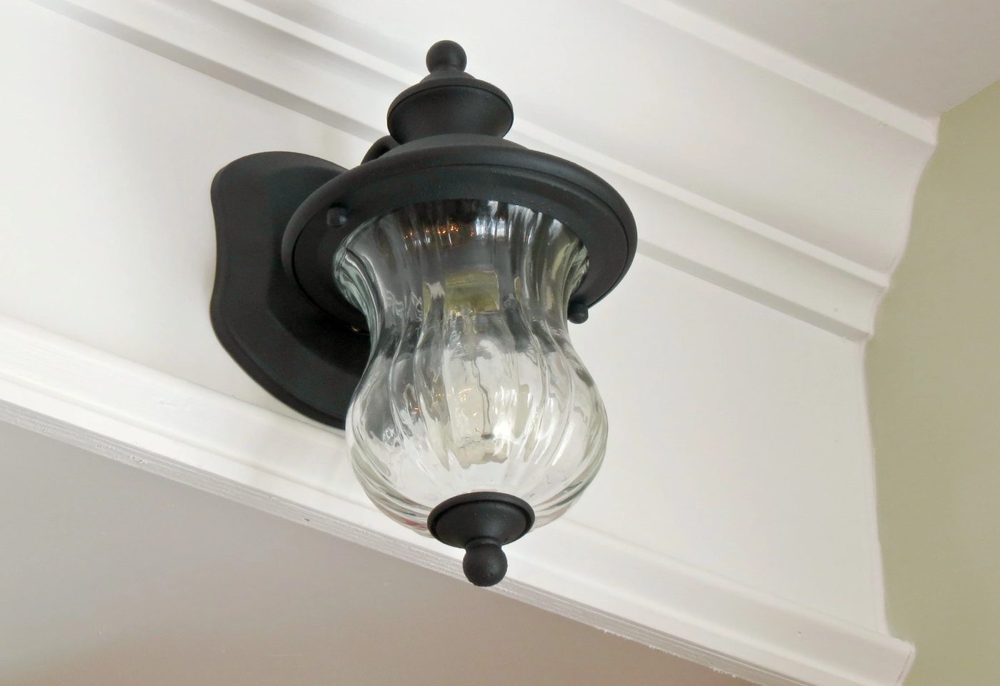 install light sconces on a built-in bookcase and desk, Home Is Where My Heart Is featured on Bekob