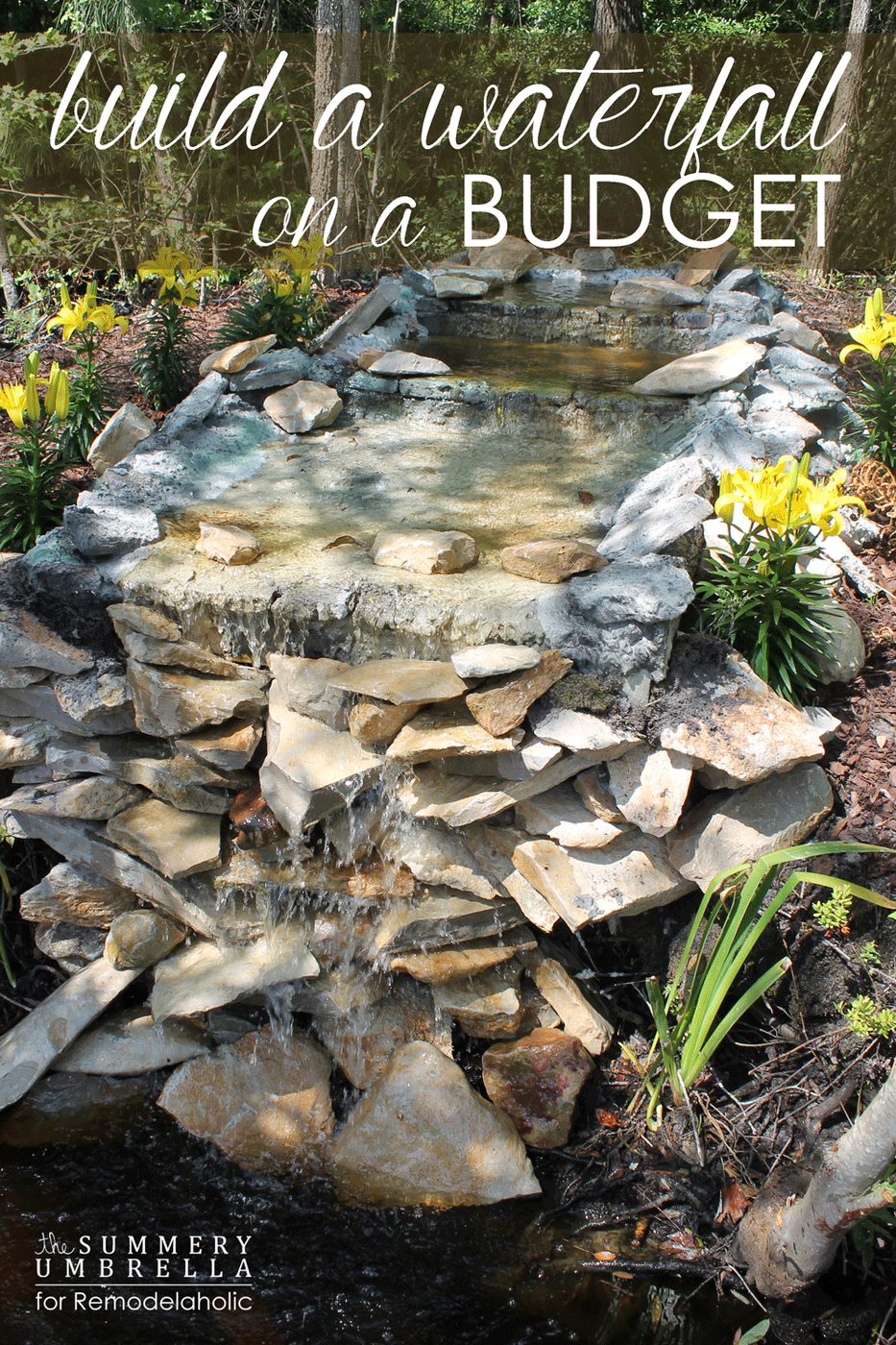 How to build a Handmade waterfall on a modest-cost (as in, $300!)