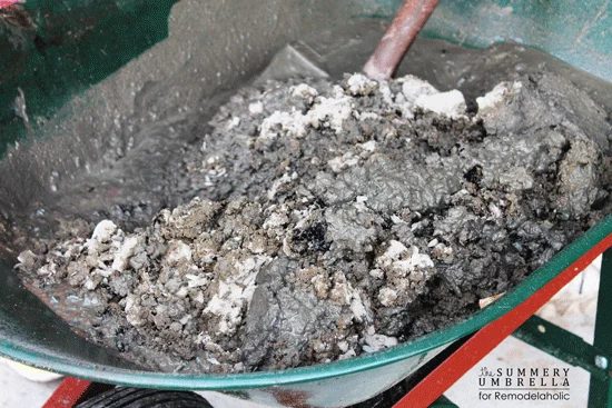 make your own rocks from concrete for a Handmade waterfall feature