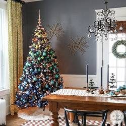 blue christmas tree