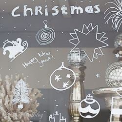 drawing on glass hutch windows