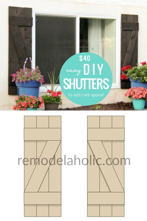 low-cost And straightforward Handmade Window Shutters To Add Curb Appeal To Your Home's Exterior Bekob