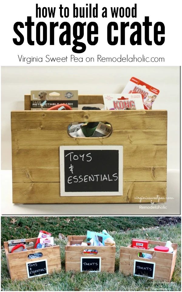 Build a wood storage crate -- well fitted for a pantry or mudroom @Bekob