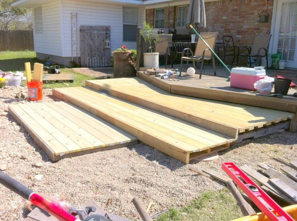 how to build a wooden pallet walk-out patio, The Second Wind of Texas featured on Bekob
