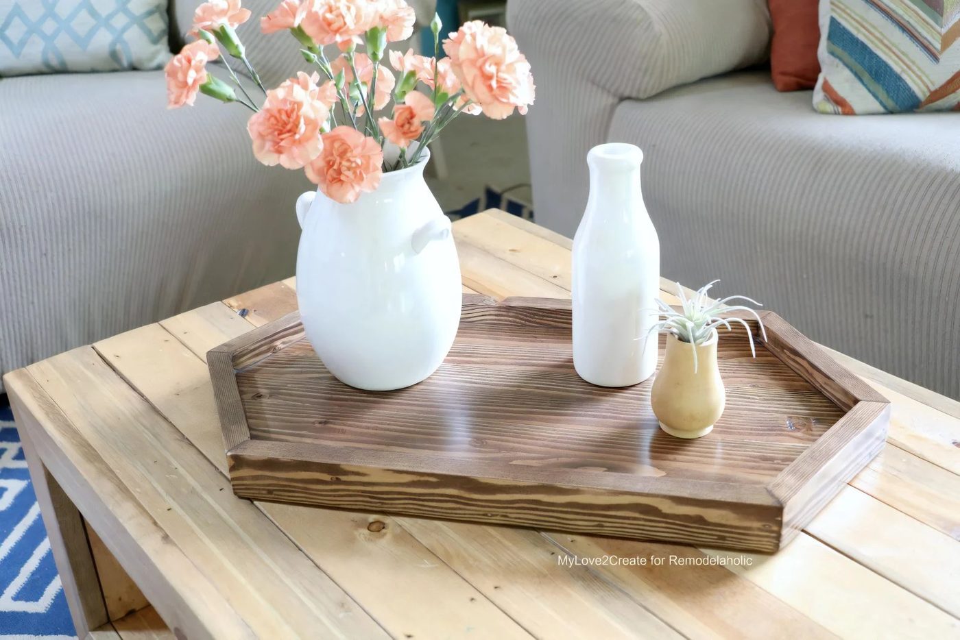 Hexagon Tray On Table Close Shot MyLove2Create 110318