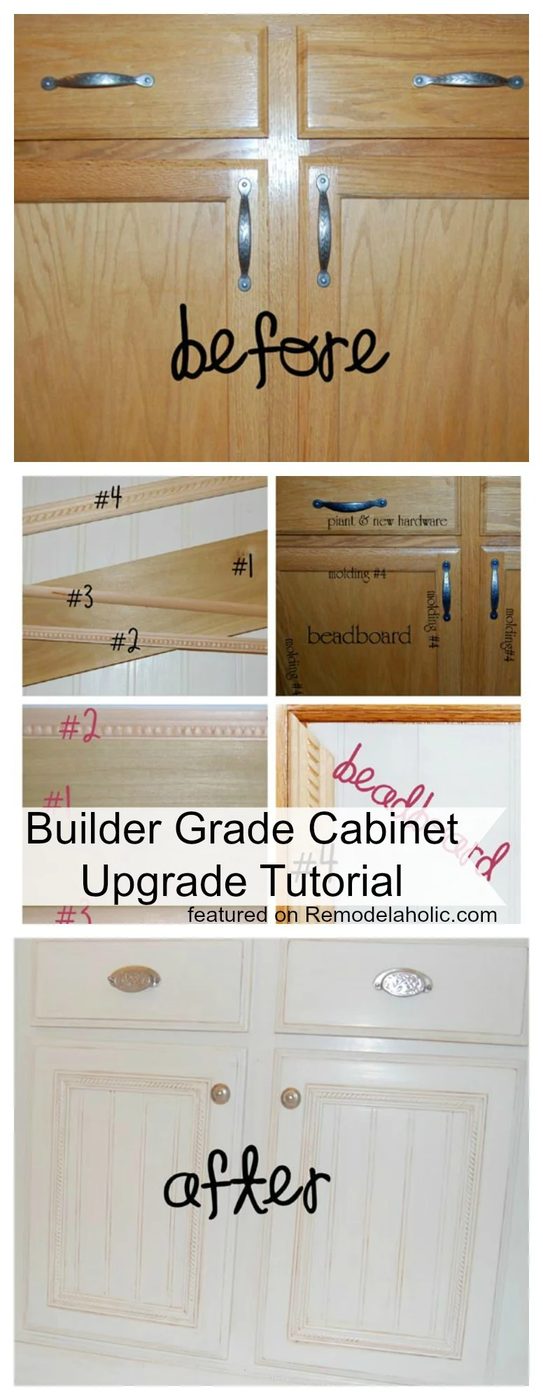 Builder Grade Cabinet Upgraded! walkthrough