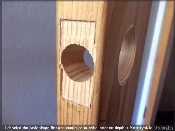 How to Add Hardware to a Custom Built Door by Sunnyside Up-stairs featured on @Bekob