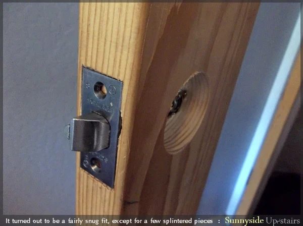 Adding Hardware to a Hand Built Door by Sunnyside Up-stairs featured on @Bekob