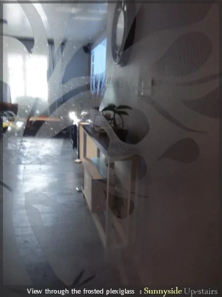 Creating a Frosted Pane for Custom Built Entry Door by Sunnyside Up-stairs featured on @Bekob