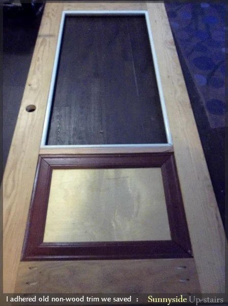 Adding a Glass Pane to a Hand Built Door by Sunnyside Up-stairs featured on @Bekob