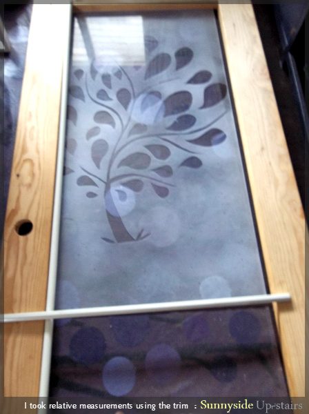 Adding a Frosted Glass Pane to a Hand Built Door by Sunnyside Up-stairs featured on @Bekob