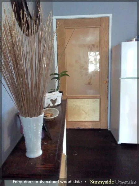 How to Build an Entry Door with a Frosted Glass Pane by Sunnyside Up-stairs featured on @Bekob