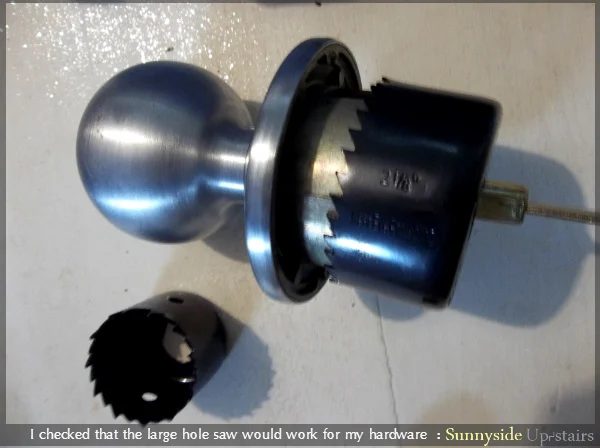 How to Add Hardware to a Newly Built Door by Sunnyside Up-stairs featured on @Bekob