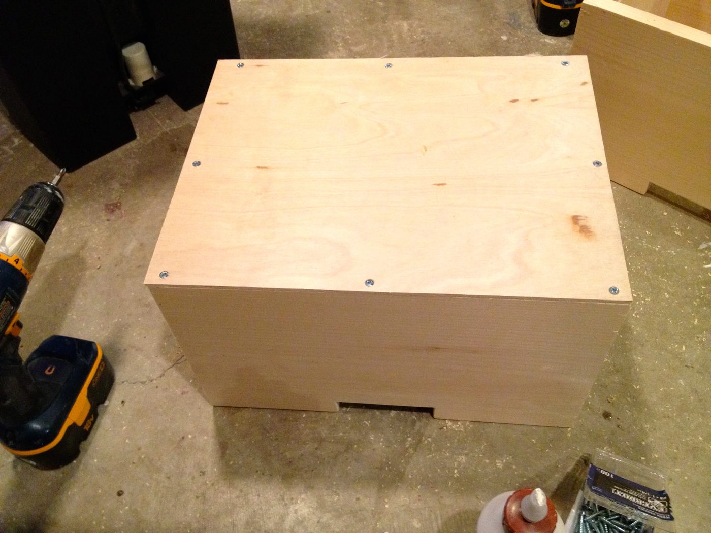 how to build a wooden drawer for a media shelf