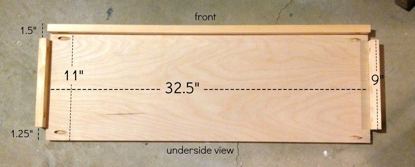media center shelf dimensions