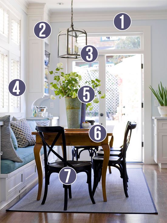 Get This Look: Built-in Banquette Bench | 7 tips for a classic-casual banquette from Bekob.com #banquette #bench #builtin #getthislook @Bekob