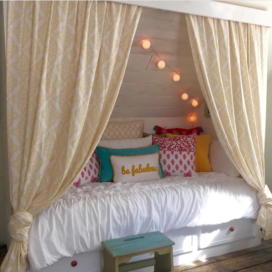 Handmade built-in bed nook walkthrough, Debi @Bekob (6)