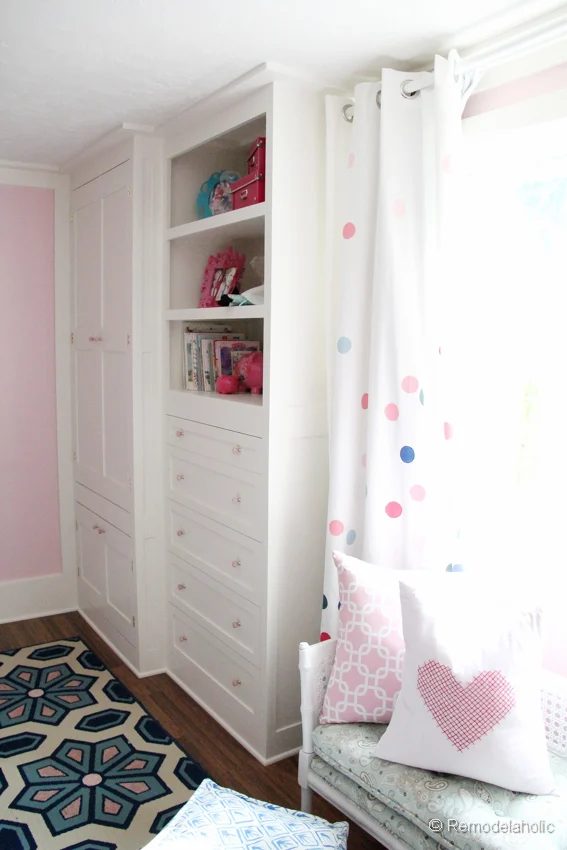 how to build a built-in closet, built-ins from existing furniture upcycle Bekob.com