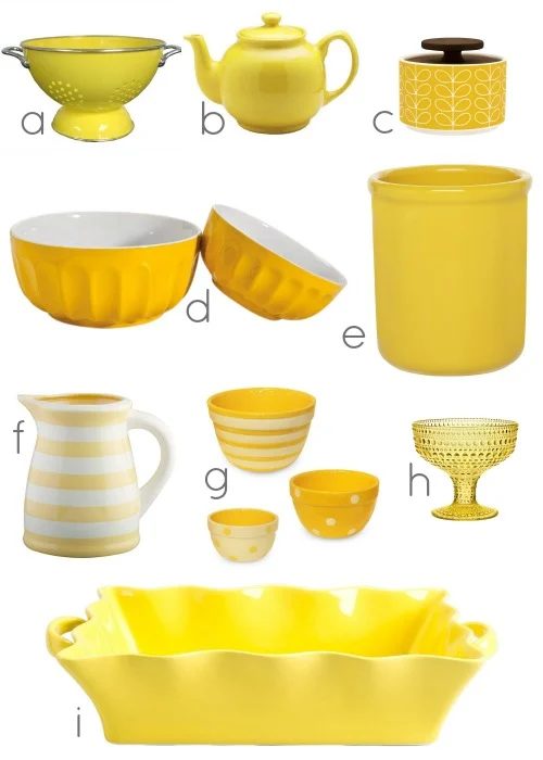 yellow kitchen accessories via #Bekob