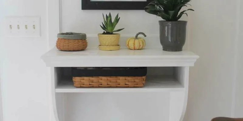 Handmade Built-In Entryway Table with Board and Batten