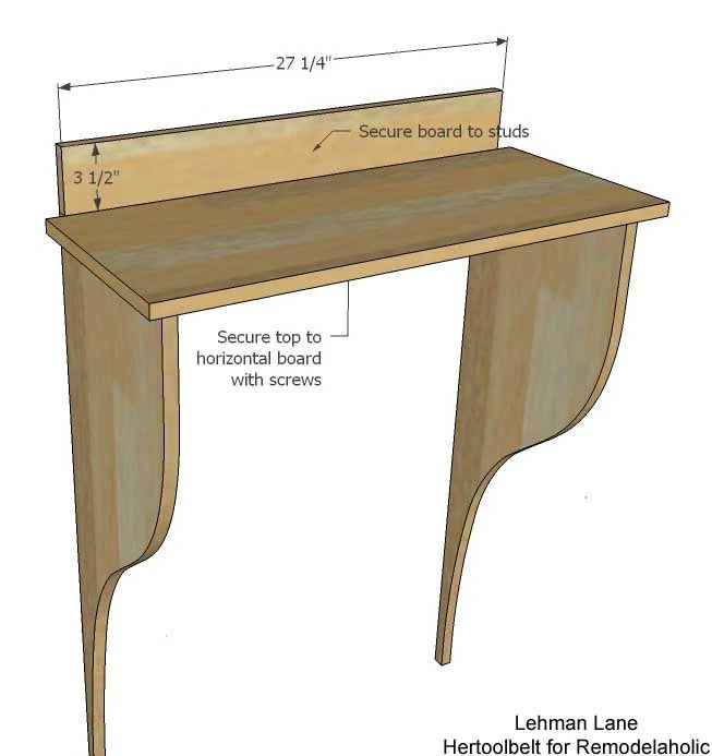 Built in Entry Table -horizontal