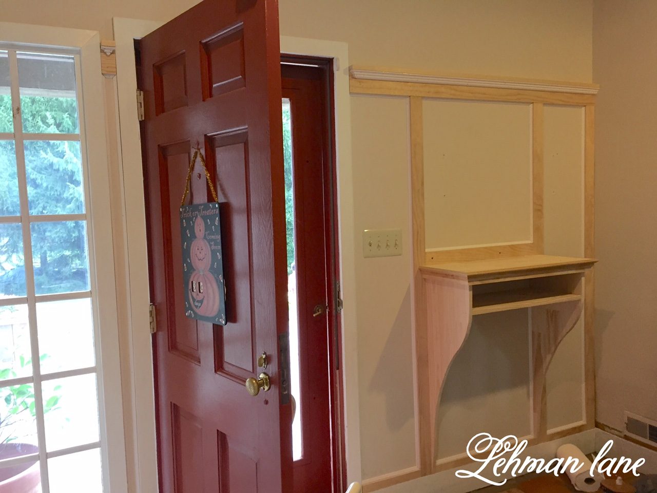 Built in Entryway Table