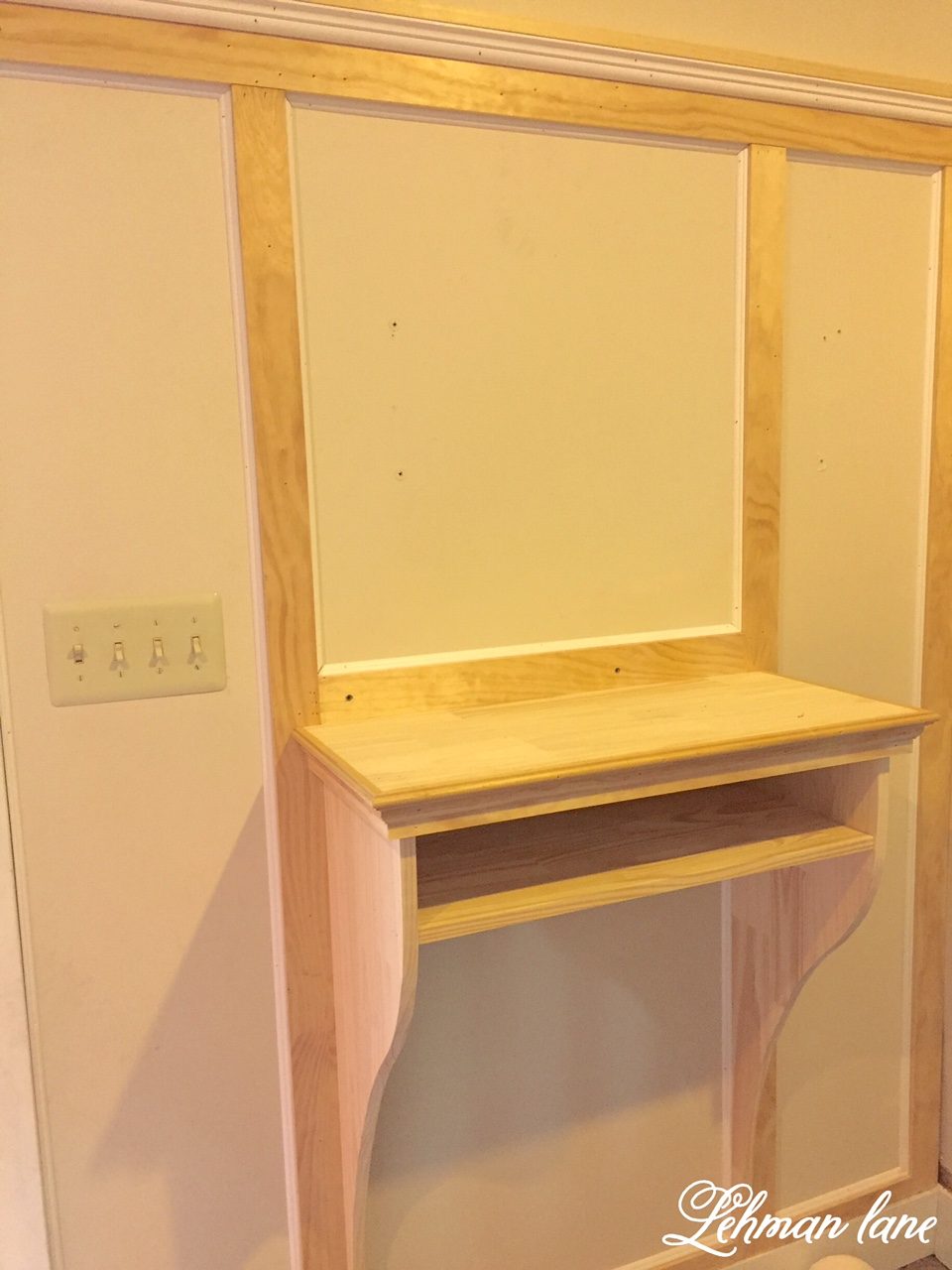 Built in Entryway Table