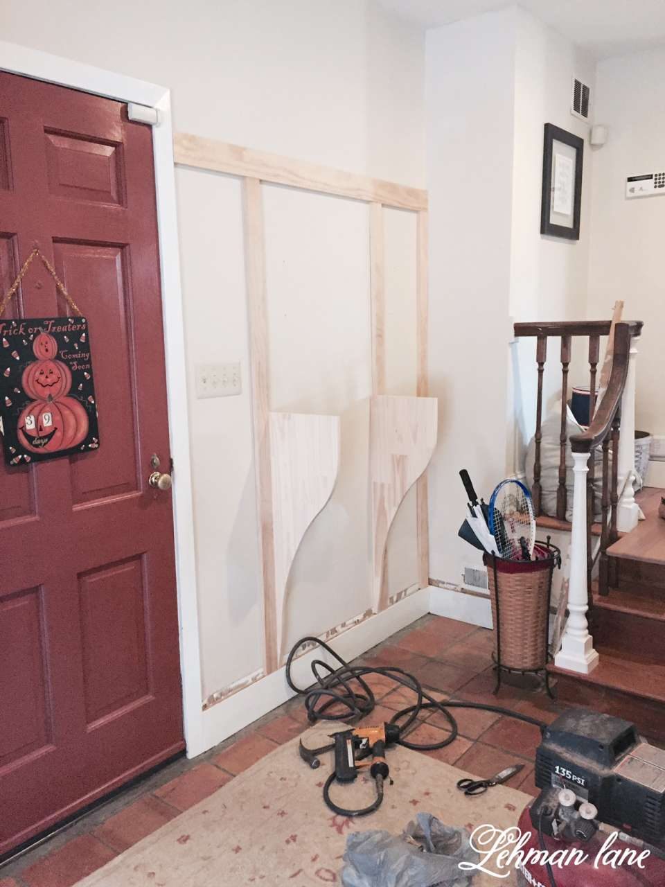 handmade built-in entryway table with storage walkthrough, Lehman Lane on @Bekob