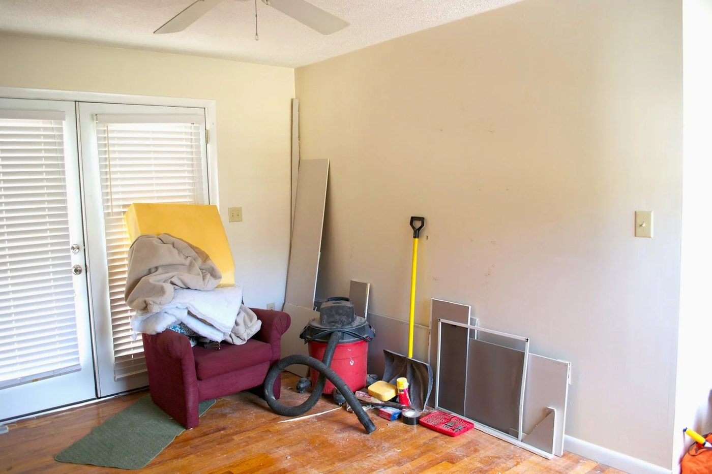 before the laundry unit, Seesaws and Sawhorses on Bekob