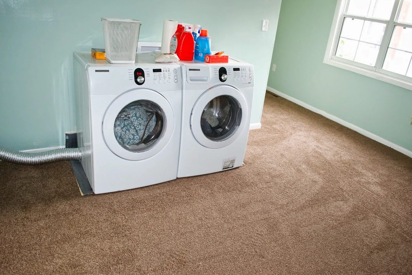 carpet in the laundry room, Seesaws and Sawhorses on Bekob