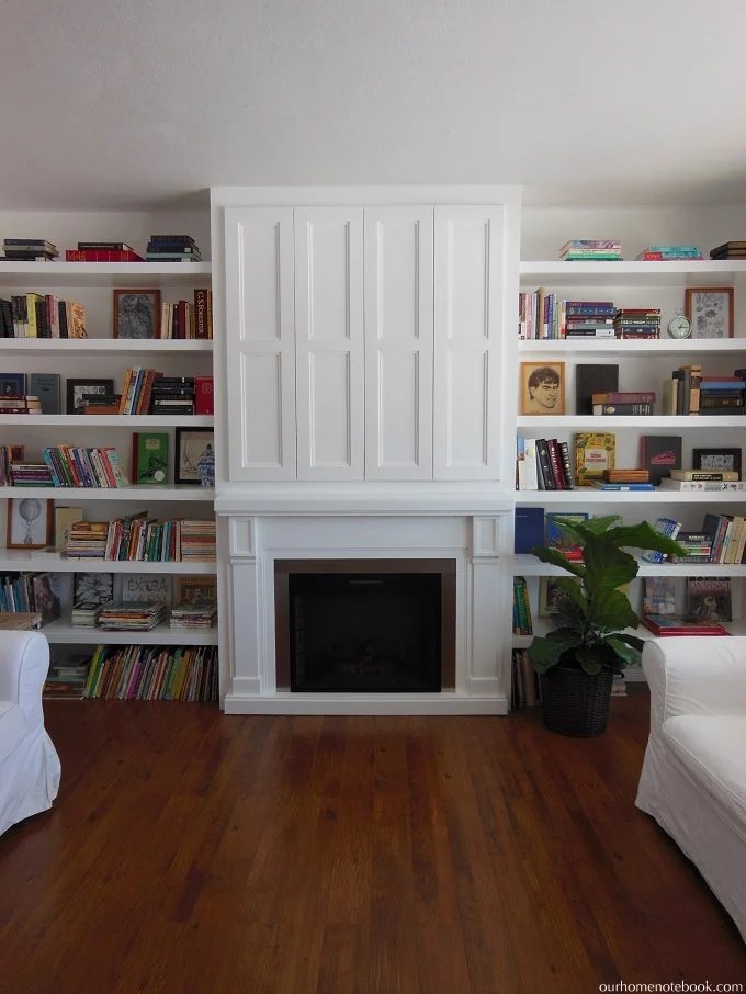 Custom Fireplace Built In by Our Home Notebook featured on Bekob