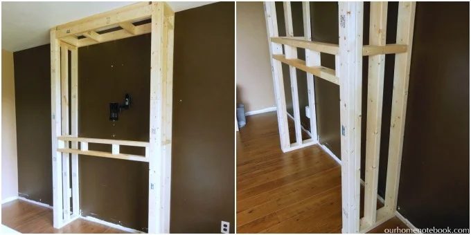 Built In Fireplace walkthrough by Our Home Notebook featured on Bekob