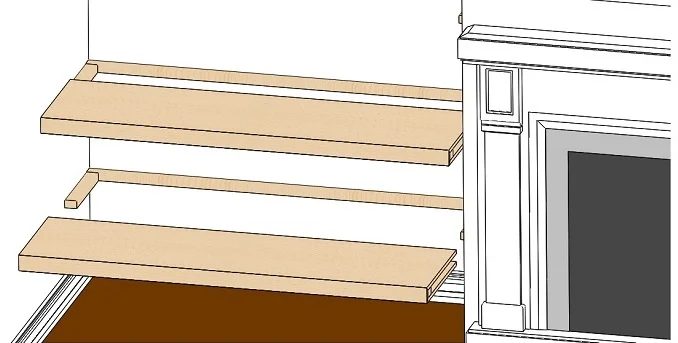 Install a Floating Shelf for a Custom Built In by Our Home Notebook featured on Bekob