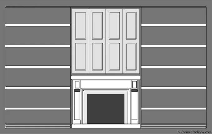 Desiging a Built In Fireplace by Our Home Notebook featured on Bekob
