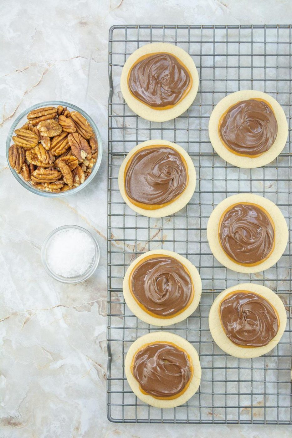 Turtle Sugar Cookies Recipe Chocolate, Caramel And Pecans (12)