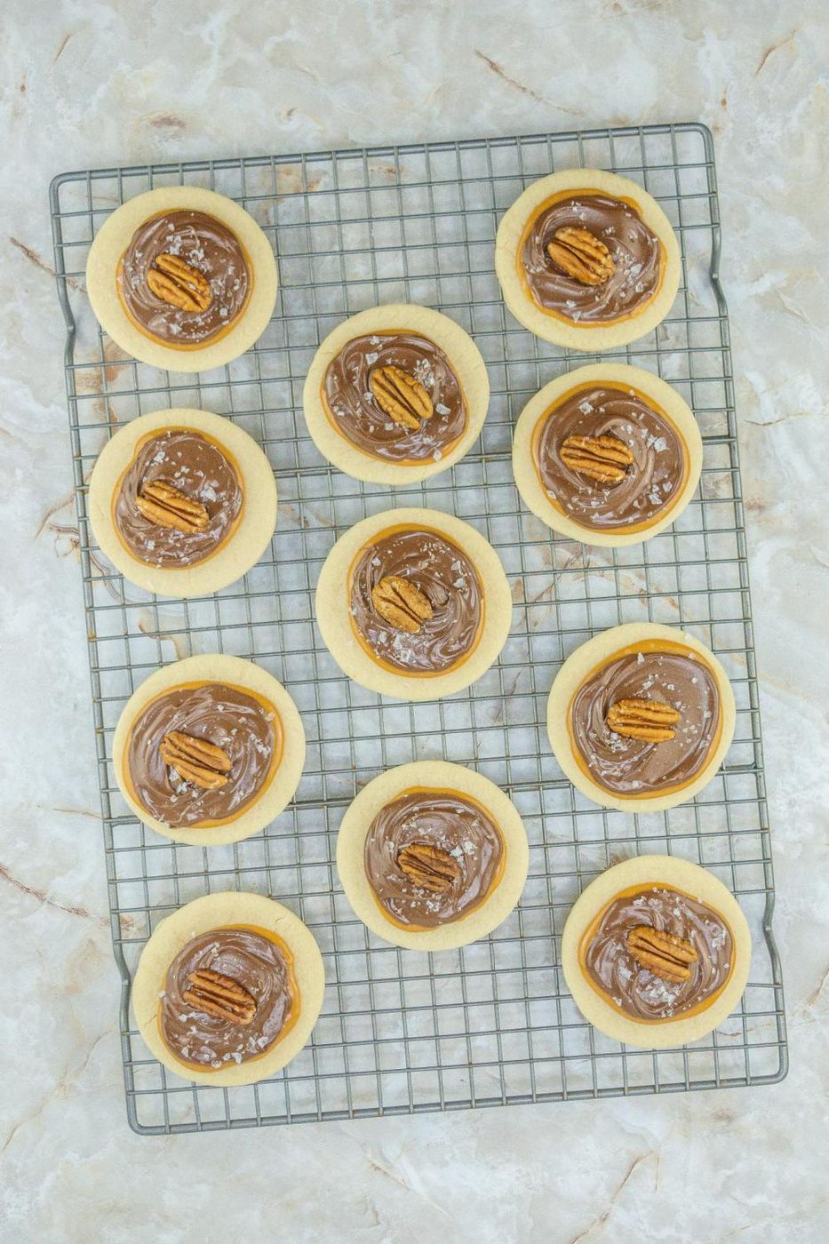 Turtle Sugar Cookies Recipe Chocolate, Caramel And Pecans (13)