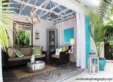 garage turned cabana