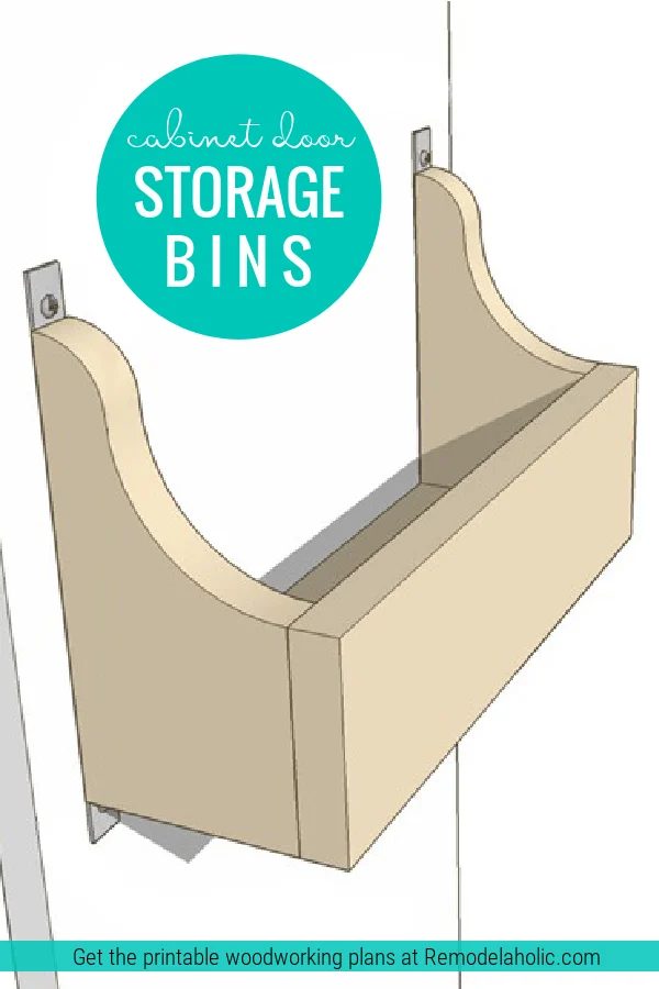 Diy Wood Cabinet Door Storage Bins, straightforward To Build, Bekob