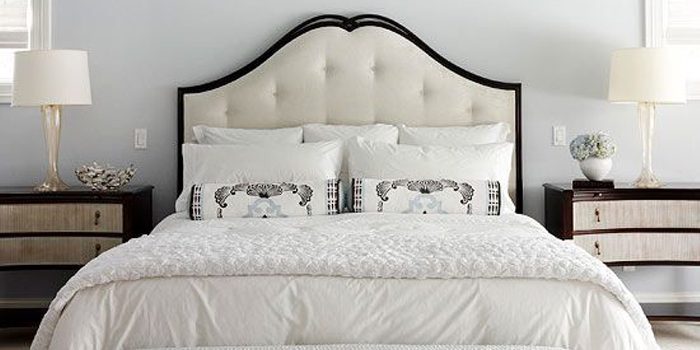 Get This Look: Calm Gray and White Bedroom