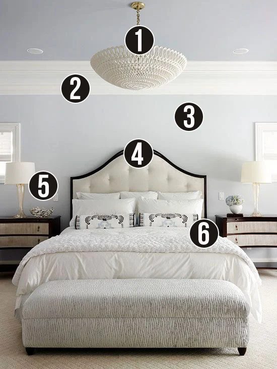 Get This Look - 6 Tips for a Calm Gray and White Bedroom on Bekob.com #getthislook