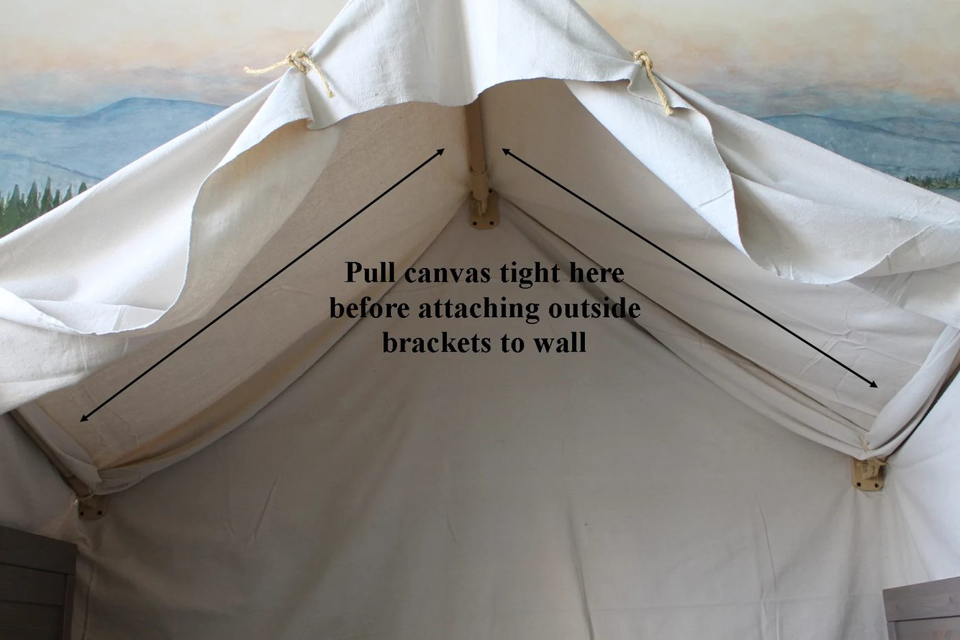use canvas to build an indoor camping tent for a kids bed, The Ragged Wren on Bekob