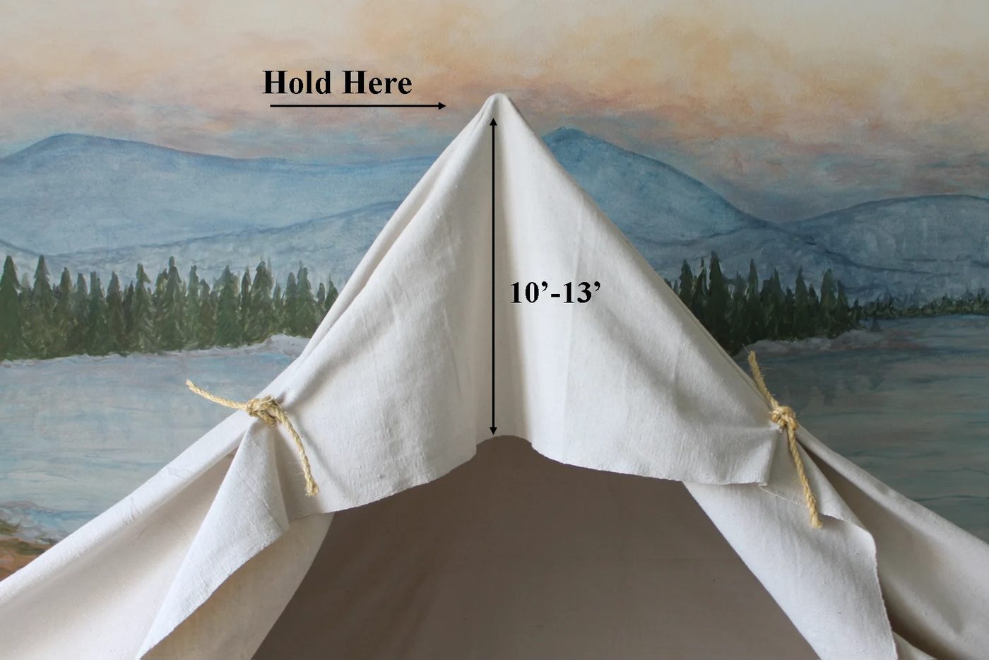 drop cloth camping tent bed, The Ragged Wren on Bekob
