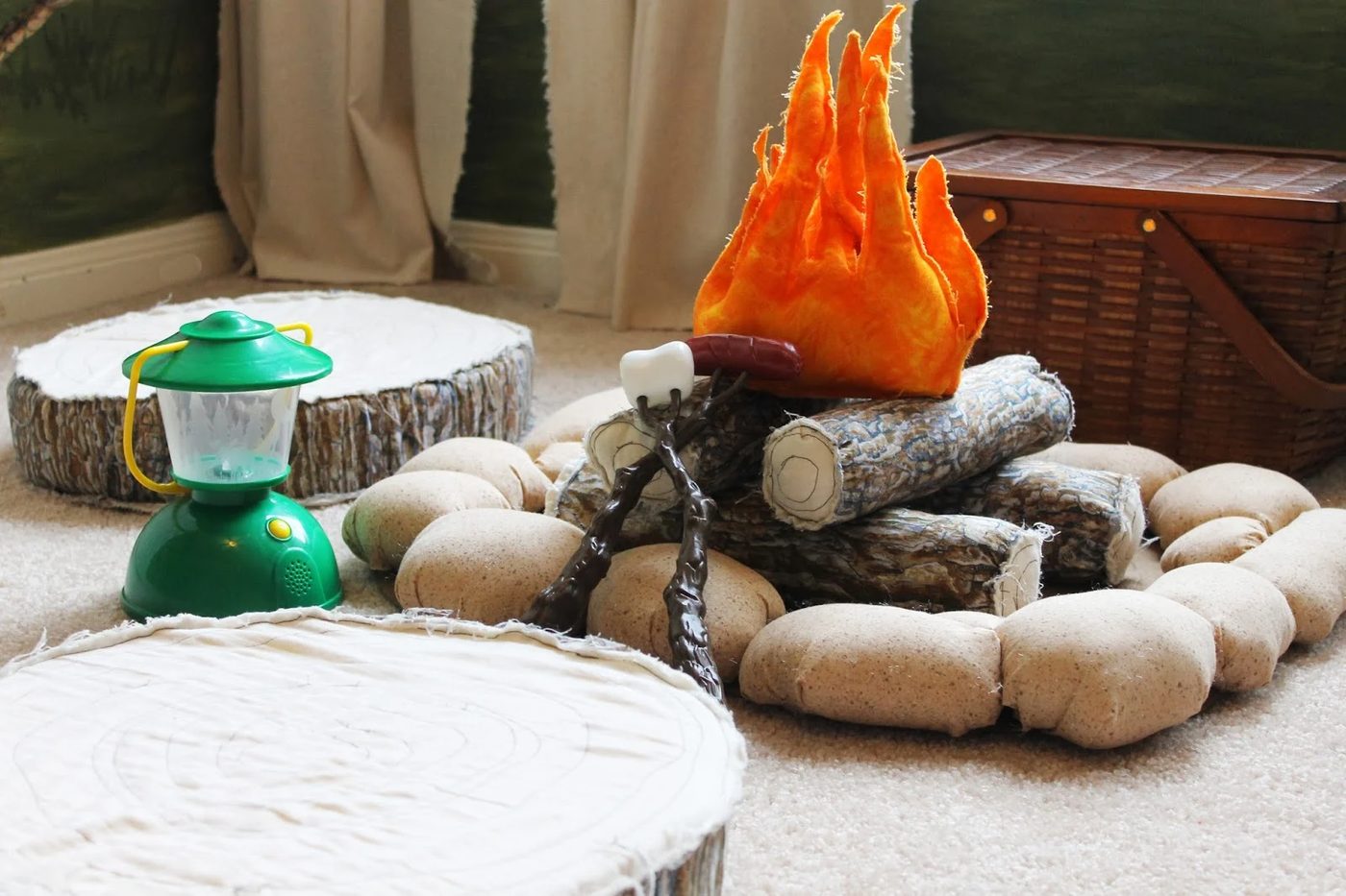 camping themed kids room, The Ragged Wren on Bekob