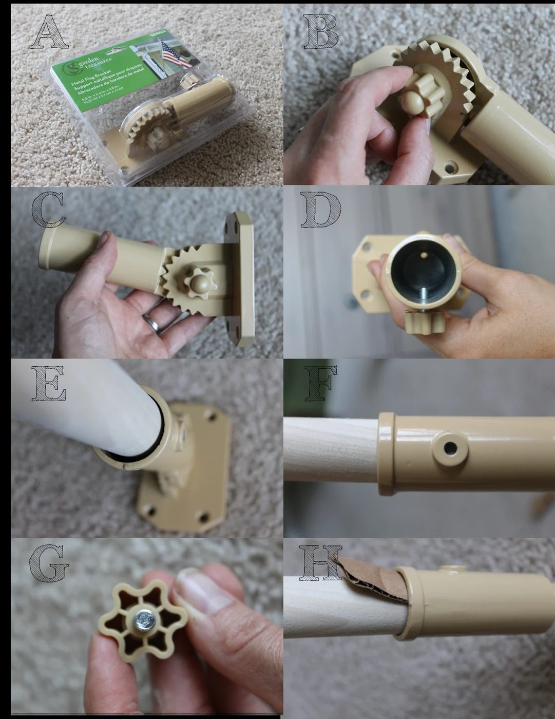use a flag pole bracket to build a kids camping tent bed, The Ragged Wren on Bekob