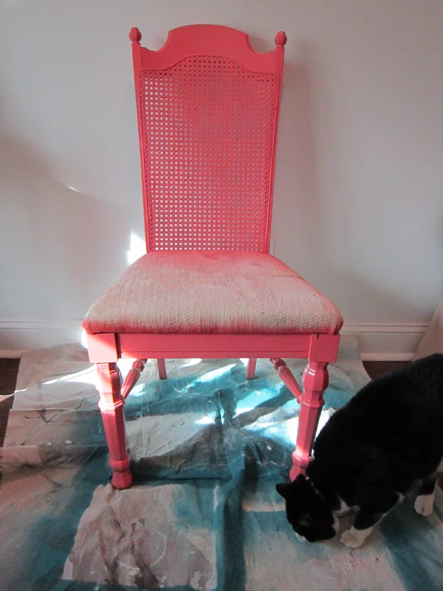curbside chair rescued and redone - The Honeycomb Home on @Bekob
