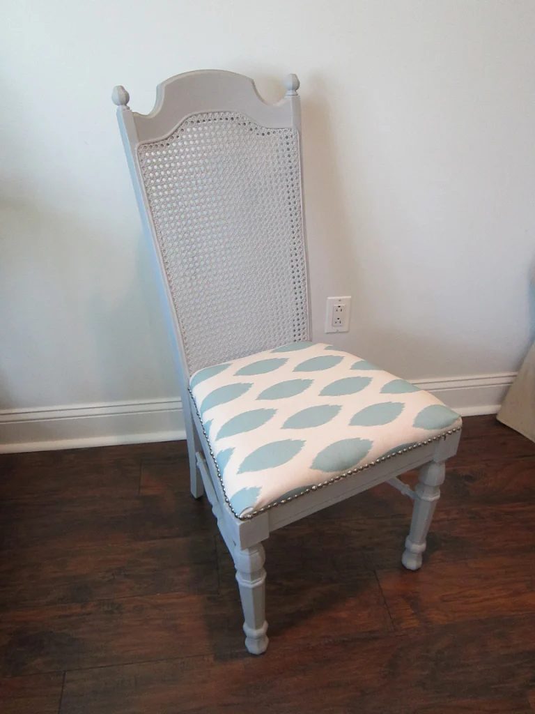 gray painte chair makeover - The Honeycomb Home on @Bekob