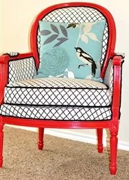 the-hot-seat-chair-reupholster-transformation-cute-fabric-red-accent-Bekob.com_