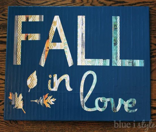 Handmade Canvas Art Projects Blue I Style